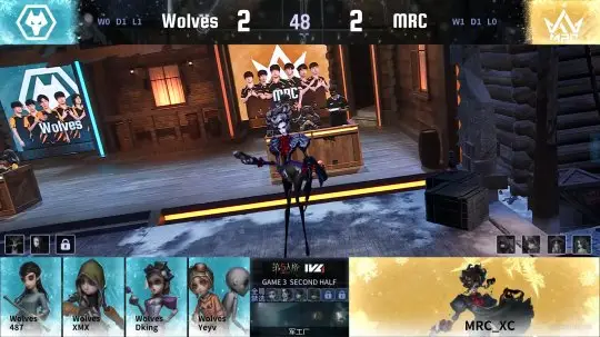 第五人格IVL：MRC双阵营发力拿下关键胜场，击败成都Wolves！