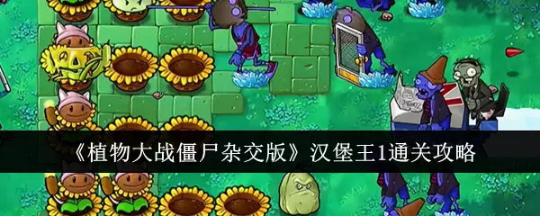 《植物大战僵尸杂交版》汉堡王1通关攻略！