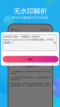 去水印视频解析截图